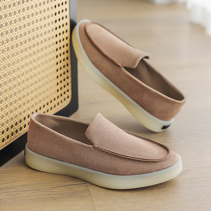 Slip-On Lazy Sneakers for Men, Jelly Rubber Trendy Sports Versatile Casual Niche Loafers Men's Shoes X517