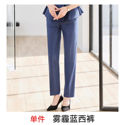 High-end professional suit female spring and autumn temperament goddess fan host formal dress beauty salon front desk overalls two-piece set