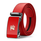 Gun buckle red face [full red belt]-no gift box / 105cm