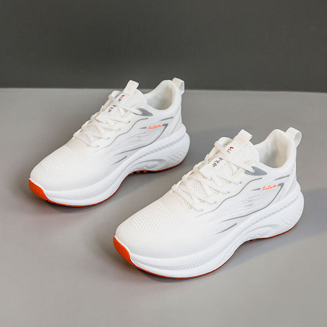 K2515 new breathable board shoes 2025 spring and summer thick-soled increased wear-resistant gradient casual college board shoes