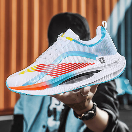 Factory direct foreign trade plus size lovers cold adhesive sneaker popcorn air cushion running shoes tide shoes sneakers