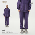 Sweatpants-dark purple / S
