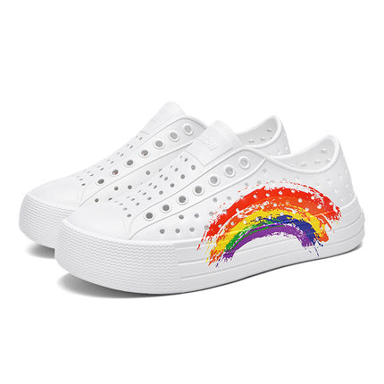 Hole shoes women's thick-soled summer small white shoes increased thick outer wear lightweight sandals breathable waterproof beach shoes wholesale