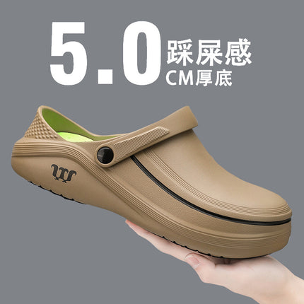 [Cross-Border] Chef's Shoes Men's Non-Slip Waterproof and Oil-Proof Kitchen Work Shoes Wear-Resistant Kitchen Special Soft-Soled Labor Shoes