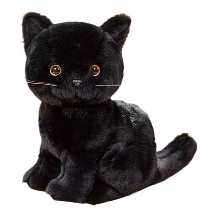 Cute Artificial Cat Doll Plush Toy Black Cat Doll White Cat Orange Cat Rag Doll Girl Birthday Gift for Kidsren
