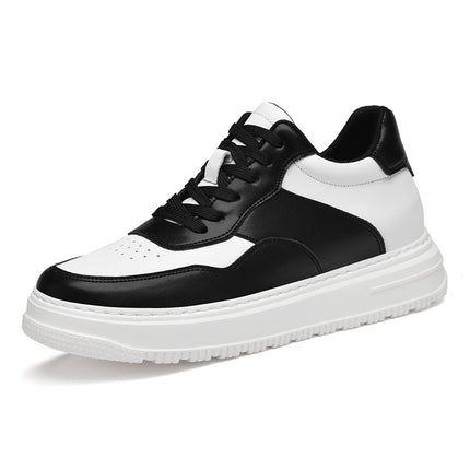 Spring Invisible Inner Height Increase 8cm Men's Shoes Breathable Sports Shoes Trendyy Height Increasing Shoes White Shoes Casual Versatile Sneakers