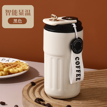 New intelligent display temperature coffee cup 316 stainless steel thermos cup high color value accompanying portable car cup gift
