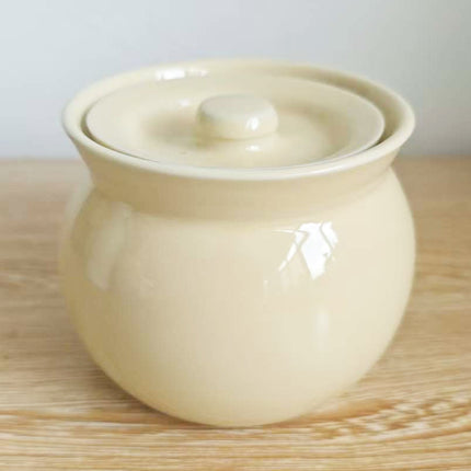 Ceramic Stew Pot for Stew in Water Household Bird's Nest Special Steaming Pot with Lid for One Person Soup Stew Pot Bowl Tucker Small Soup Pot