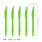 Fruit green knife-10pcs