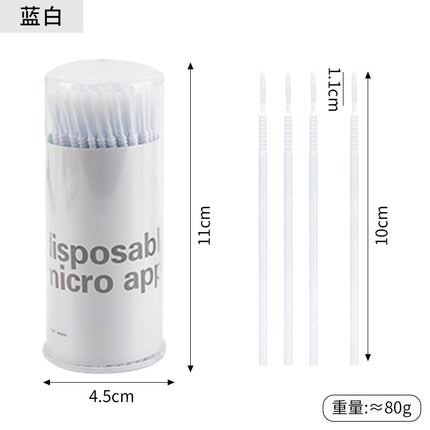 New wholesale long head cotton swab eyelash tattoo nail cleaning cotton swab eyelash disposable long thread cotton swab
