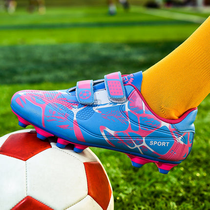 Football shoes children's broken nails spikes outdoor primary and secondary school students sneaker training match ball shoes