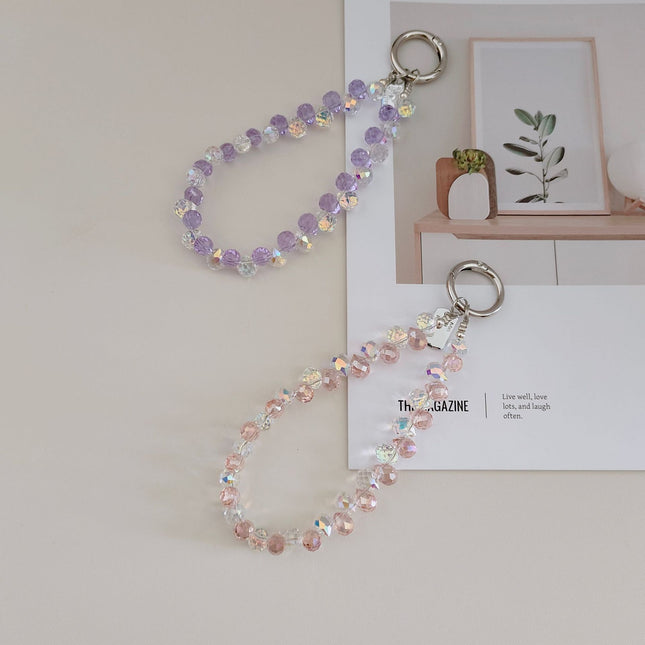 Phone Lanyard Ins Style Light Luxury Crystal Phone Holder Chain Niche Exquisite Camera Strap Accessory Keychain