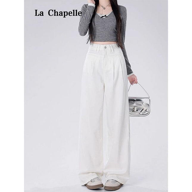 Workwear High Waist Slimming Internet Popular New Slim Fit Mop Pants 2025 Casual All-match Dape Wide Leg Pants Women's Loose