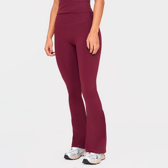 K24ST487 European and American style cross-border women's clothing spring and summer solid color suspenders backless sports high waist tight flared pants suit