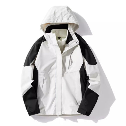 1818 Explosions Outdoor Leisure Couple fleece-lined Thickened Removable Hooded Jacket Coat Cold-proof Warm-keeping