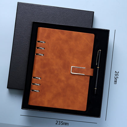Loose-leaf a5 notebook simple b5 removable notepad business office gift box suit printable logo