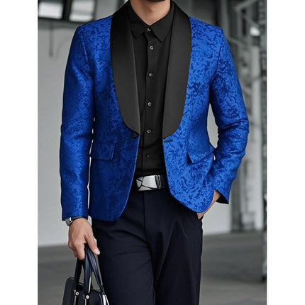 Cross-Border Green Fruit Collar Fancy Suit Nightclub Singer Groom Wedding Host Formal Wear Business Suit