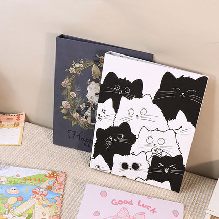 New a4 Loose-leaf Folder Office Information Test Paper Storage Folder 4-hole O-hole Holder Star Card Book Shell