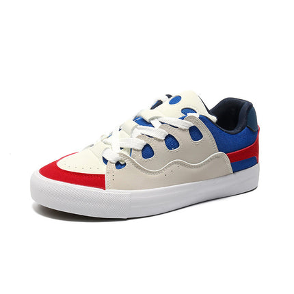 Spring New Low-top Board Shoes Trendy All-match Frosted Leather Bread Shoes Men's Fashionable All-match Lightweight Casual Shoes Cross-border