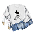White Sweatshirt (black font) / S