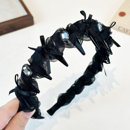 High Crown Toothed Headband for Women, 2024 New Versatile Elegant Simple Korean Hairpin Headband Accessory