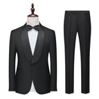 881 big green fruit collar black (top + suit pants + bow tie) / M (57.00 kg-64.50 kg