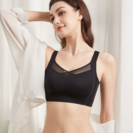 Spring and Summer New Arrivals: Large Bust Minimizing and Shaping Bra with Side Support for Side Breast Tissue, Ultra-Thin and Comfortable Lift-Up Bra, Seamless Side Support, Wireless