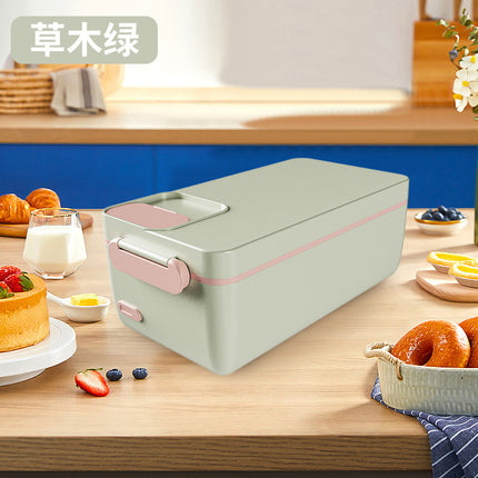 Cross-border Explosions Heating Insulation Lunch Box Rechargeable Office Student Bento Box Wireless Water-free Electric Heating Lunch Box