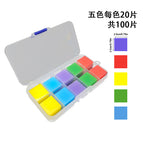 100PCS boxed 5 color 2*2 mastic