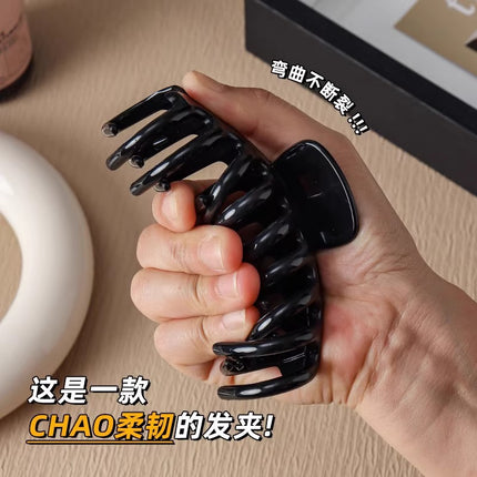 Cross-Border Internet Celebrity Keel Clip Tpe Soft Rubber Shark Clip for the Back of the Head to Show Hair Volume, Non-Fading and Durable Clip