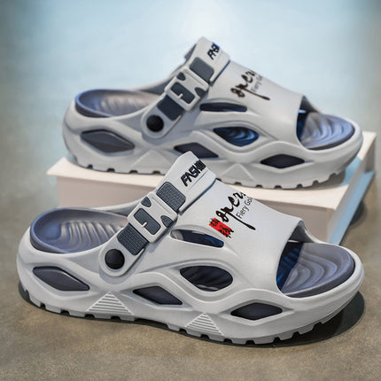 Men's Summer Slippers for Outdoor Wear, Comfortable for Driving and Outdoor Activities, Large Size 45 Beach Sandals