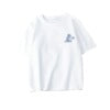 Short-Sleeve T-Shirt for Men 2024 Summer Five-Quarter Sleeve T-Shirt Couple Versatile Hong Kong Style Plus-Size Half-Sleeve Men's Casual Versatile T-Shirt
