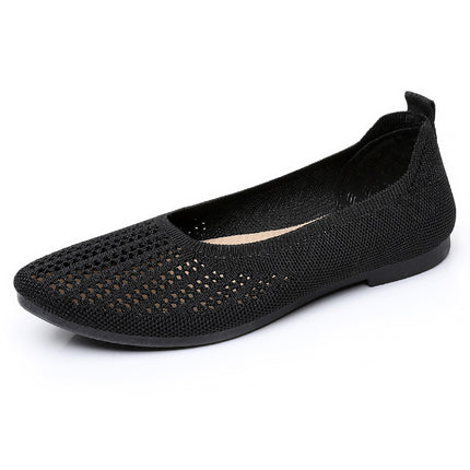 Women's Shoes Cross-Border Summer Casual Shoes Comfortable Breathable Shoes Lightweight Pointed Toe Shoes Versatile Shoes Women's Wholesale