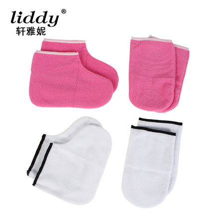 Cross-border Banafen Wax Therapy Hand and Foot Care Accessories Combination Set Velcro Cotton Insulation Hand and Foot Cover Wax Brush