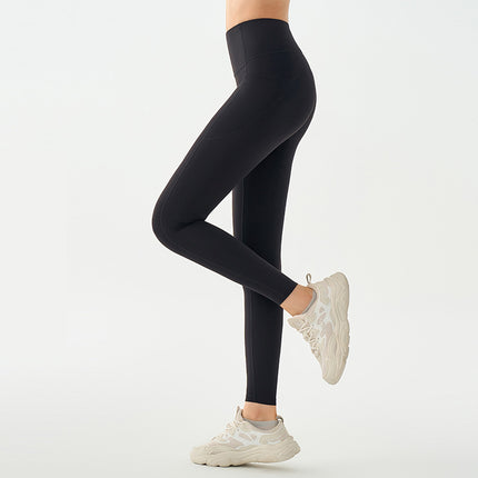 Women's Yoga Pants, Sports Leggings, High-Waisted, Tummy Control, Stretchy Running Fitness Pants, Badminton, Cycling, Autumn and Winter