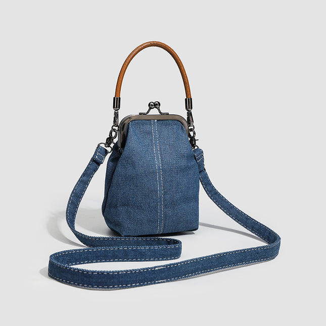 2026 New Original Denim Bag, Mobile Phone Bag, Crossbody Bag, Artistic Handbag, Versatile Commuter Handmade Women's Bag