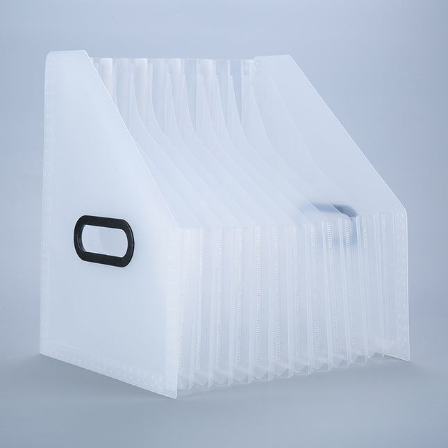 2026 New Model Vertical Oblique Accordion File Folder with 13 Compartments, Large Capacity, Pullable and Extendable Storage Accordion Folder