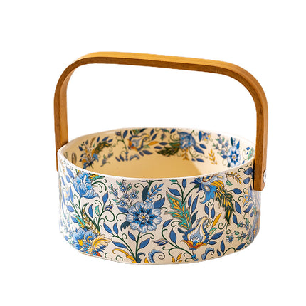 Ceramic Floral Fruit Basket / Corbeille Céramique Florale