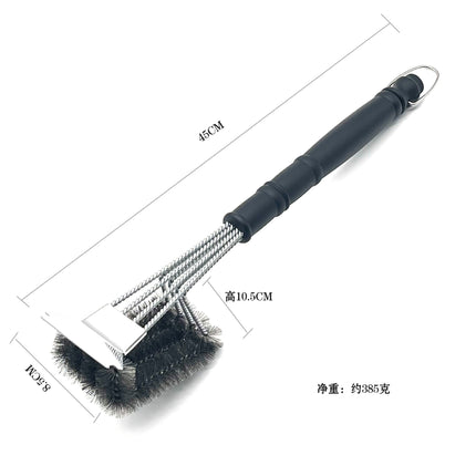 Amazon's Best-Selling Stainless Steel Barbecue Brush Wire Brush Barbecue Grill Cleaning Brush Bbq Barbecue Tool Brush