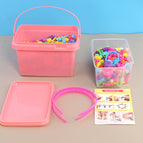 550 670g Beaded Pink Square Barrel Head Hoop 2 English Picture Book 1