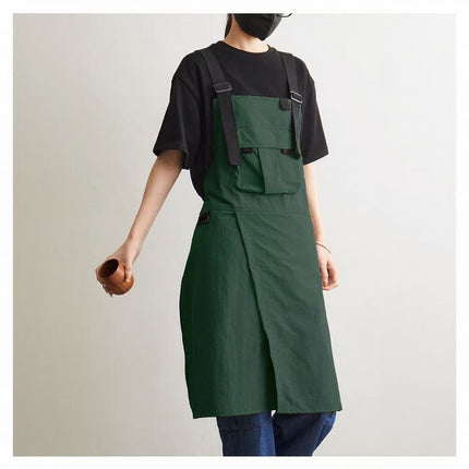 Apron for Women, Korean Style, Fashionable, Suitable for Baristas, Milk Tea Shops, Hair Salons, Nail Salons, Restaurants, Workwear, down Jacket, Casual Workwear