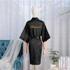 Bridesmaid-Black (Half Sleeve) / M