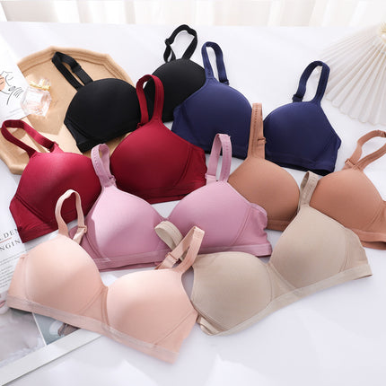 Factory in stock Non-rimless Bra Lightweight Breathable Comfortable Non-sponge Underwear Large Chest Small Bra Anti-sagging