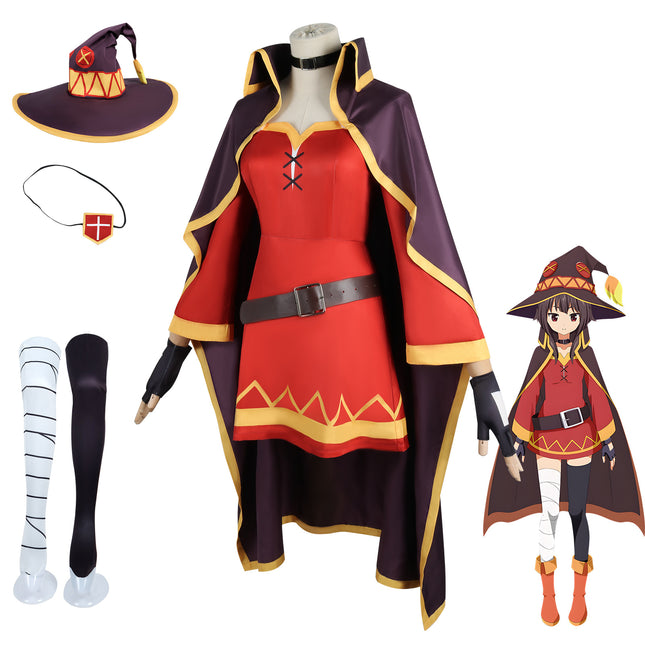 Blessing for a better world cos suit Huihui cosplay suit magic robe Halloween play suit full set