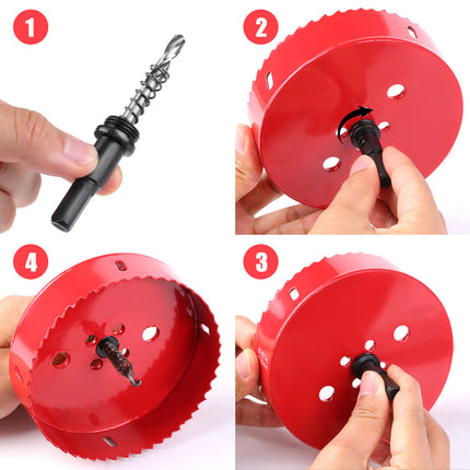 M42 bimetal hole opener woodworking iron pipe aluminum gypsum board drill hole opener PV woodworking suit