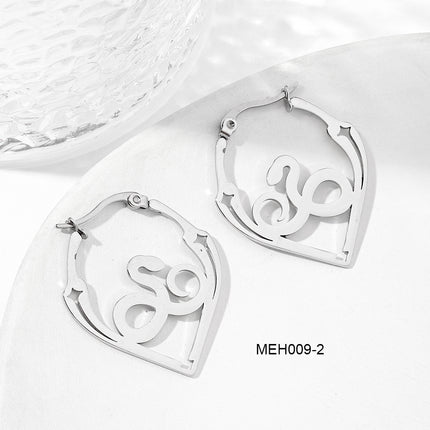 European and American Export Earrings, Stainless Steel Jewelry, High-End, Non-Fading, Exquisite and Exaggerated Earrings for Women, Versatile Titanium Steel Earrings