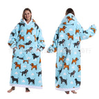 Blue dog / Extended cold clothing, length 130cm