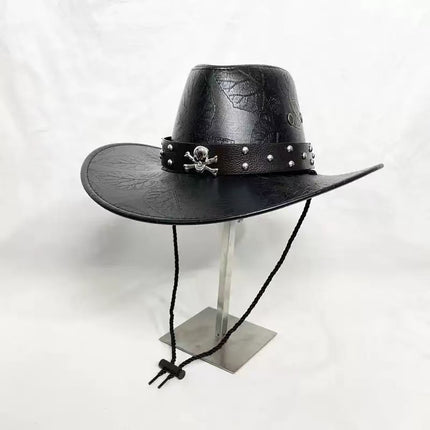 Solid Color Light Board Felt Western Cowboy Hat Outdoor Autum Hat Women's Simple French Hat Men's High-End