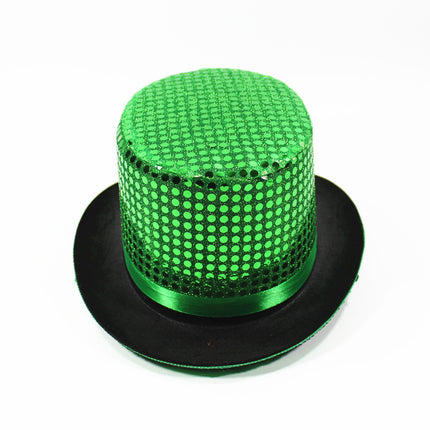 British Retro Gentleman Hat Black High Top Jazz Hat Stage Magic Hat Kidsren's Performance Hat Fashion High Top Hat