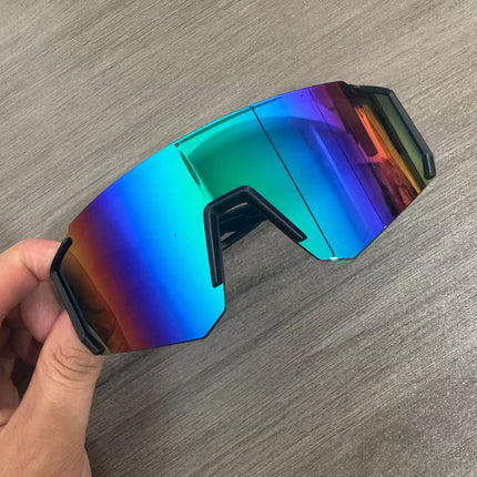 New Cross-Border Outdoor Cycling Sports Glasses for Men and Women, Fashionable One-Piece Large Lens Protective Goggles